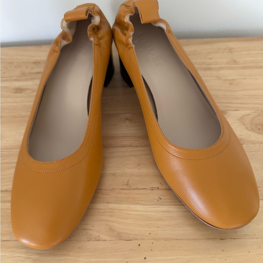 Everlane Mustard Yellow Day Pumps(Made in Italy)